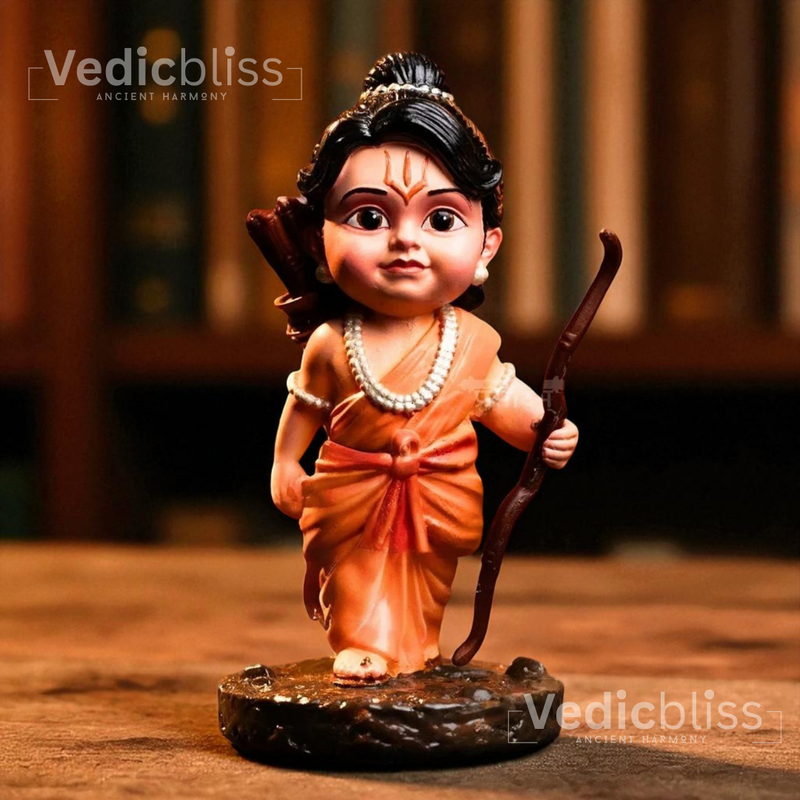 VEDICBLISS Ram Ji Decorative Showpiece - 10 cm || Beautiful Ram Murti for Pooja Room, and Spiritual Gifting