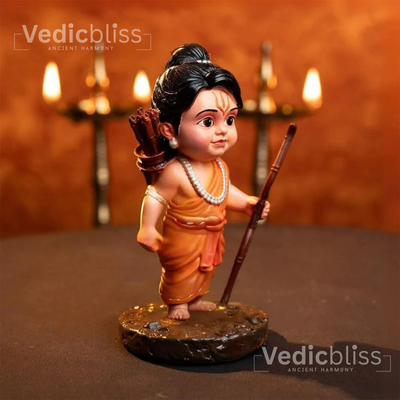 VEDICBLISS Ram Ji Decorative Showpiece - 10 cm || Beautiful Ram Murti for Pooja Room, and Spiritual Gifting