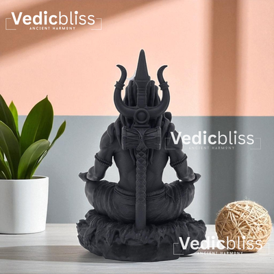 VEDICBLISS Divine Lord Shiva Idol – Compact Spiritual Statue for Home Temple, Car Dashboard & Gifting