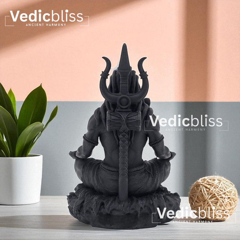 VEDICBLISS Divine Lord Shiva Idol – Compact Spiritual Statue for Home Temple, Car Dashboard & Gifting