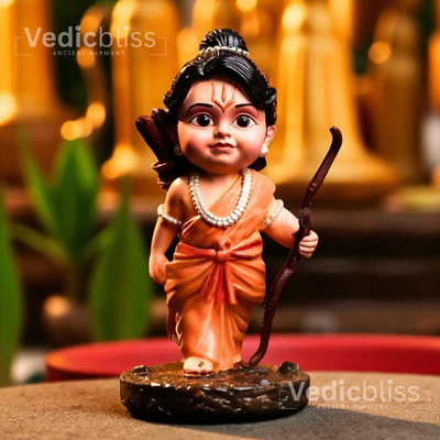 VEDICBLISS Ram Ji Decorative Showpiece - 10 cm || Beautiful Ram Murti for Pooja Room, and Spiritual Gifting