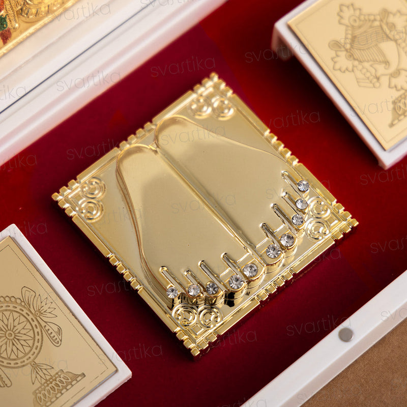 Svastika Balaji Pocket Temple - Gold Plated (Small)