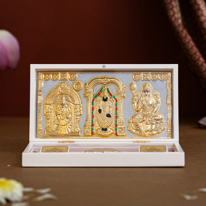 Svastika Balaji Pocket Temple - Gold Plated (Small)