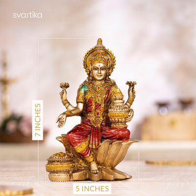 Goddess Lakshmi Antique Idol (7 Inch)